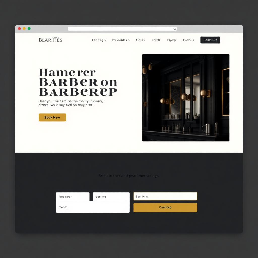 Modern Barbershop Website