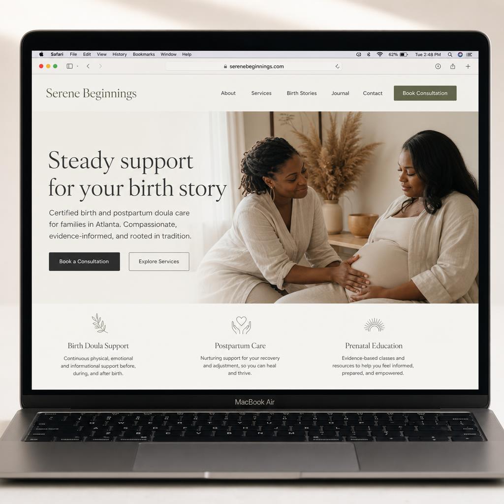 Luxury Doula Website