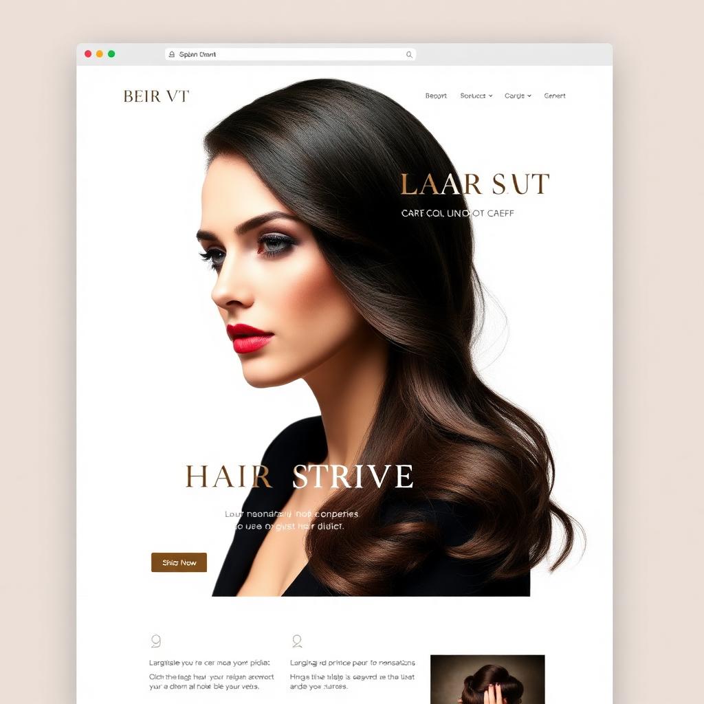 Luxury Hair Stylist Website