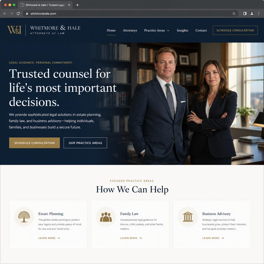Boutique Law Firm Website