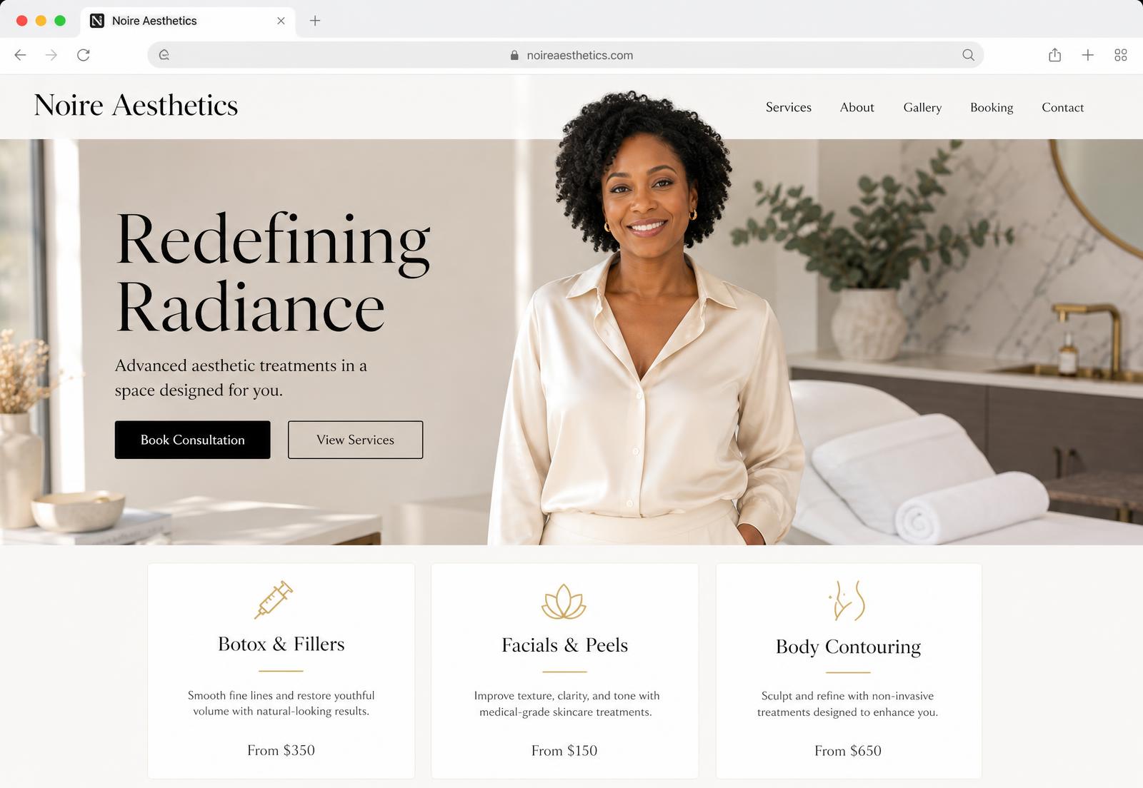 Luxury Med Spa Website