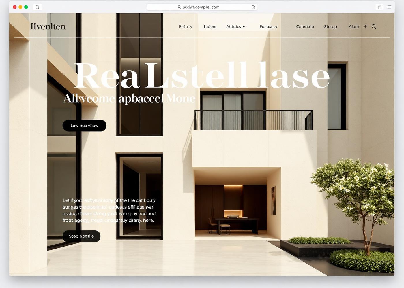 Modern Real Estate Agency Website